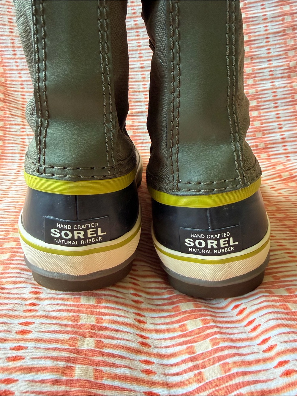 Sorel Olive Green and Black Shearling-Lined Lace-Up Boots - Picture 4 of 7
